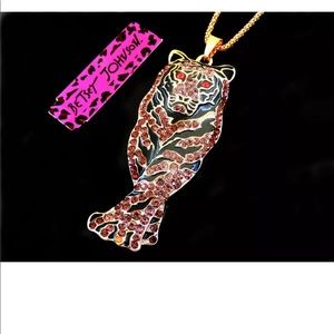 Betsey Johnson Tiger Red Necklace